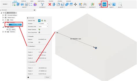 how to measure in fusion 360